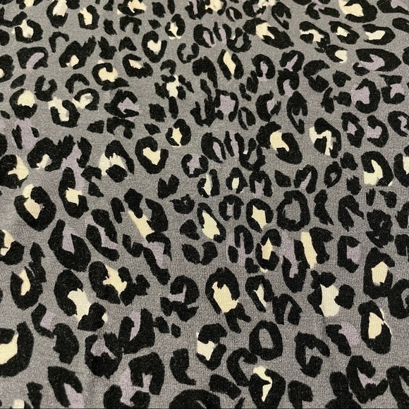 Apt. 9 Gray Animal Print Midi Skirt Jersey Knit Size M - Picture 2 of 8